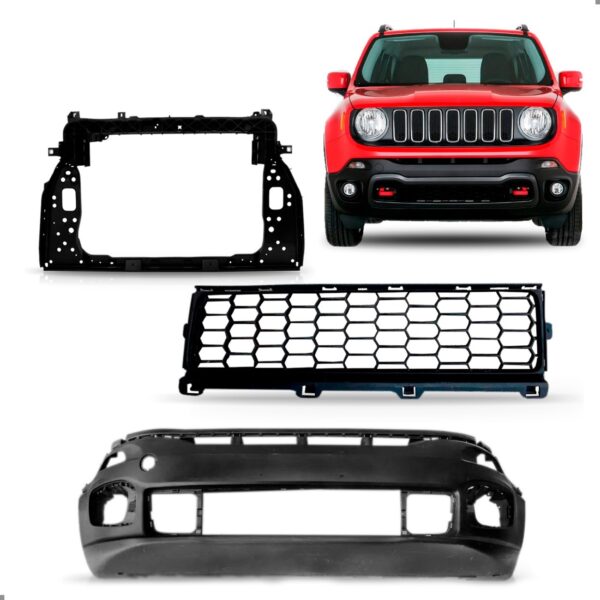 Kit Envolvente Para Jeep Renegade 2015 2020 A 2021 1a Linha  Preto