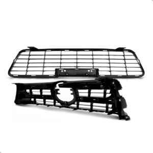Par Tela Frontal Superior E Inferior Hilux Pickup 2016 2017 Preto