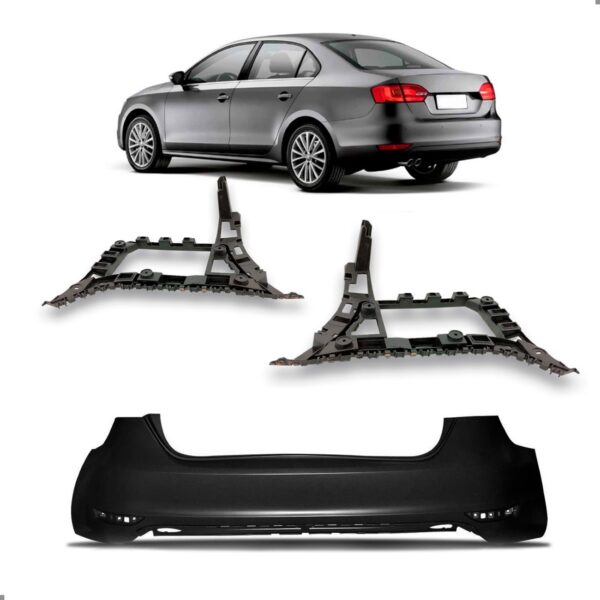 Kit Envolvente Traseiro Jetta 2011 A 2014 C/par Guia Lateral