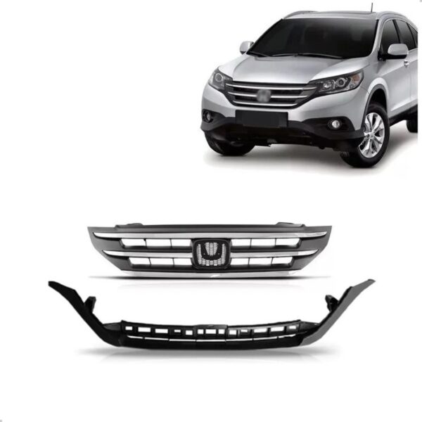 Kit Grade Para Crv 2012 2013 2014 Superior E Inferior Plástico