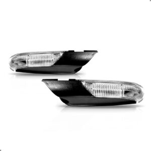 Par Lanterna E Sinaleira Retrovisor Para Polo 2007 A 12 Fumê Ambos Lados Vermelho