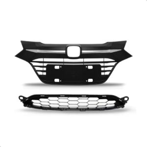 Kit Grade Radiador E Central Para Honda Hrv 2015 2016 2017 Preto