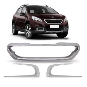 Kit Frisos Cromado Para Peugeot 2008 Ano 2015 16 17 18 2019 Plástico.