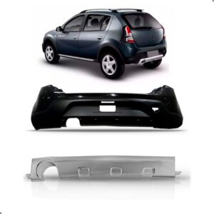 Kit Envolvente Sandero Stepway Traseiro 2008 A 2014 Preto