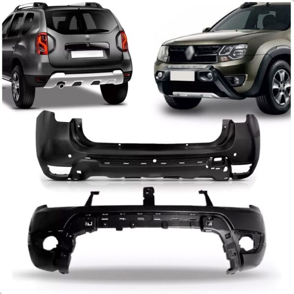 Kit Envolvente Para Duster 2016 A 2020 Dianteiro E Traseiro Preto