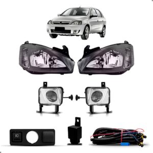 Kit Montana Sport 2008 A 2012 Par Farois Fumê E Kit Milha Ambos Lados