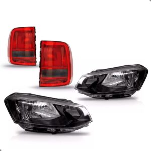 Kit Farois Saveiro 2016 2017 2018 Gvii G7 E Lanternas Fume