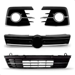 Kit Grades Parachoque Vw Gol G7 2017 2018 2019 Friso Cromado - Cromado