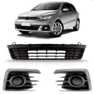 Kit Grades Parachoque Vw Gol G7 2016 2017 2018 Preto