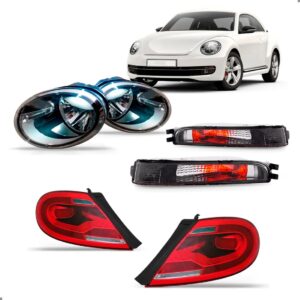 Kit Par Farois Para Fusca 13 A 16 Par Lanternas E Sinaleiras Direito/passageiro