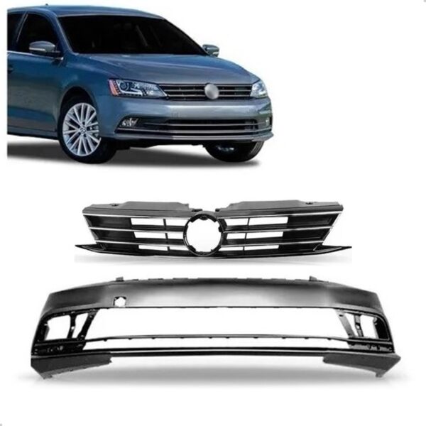 Envolvente Jetta 2015 2016 2017 2018 Com Grade Superior Preto