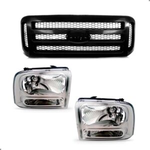 Kit Farois E Grade Para Ford F250 2007 A 2010 Preta Preto