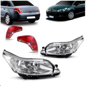 Kit Farois E Sinaleiras C4 Pallas Sedan 2008 09 10 11 A 2014 Direito/passageiro