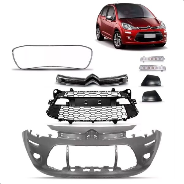 Envolvente Para Citroen C3 2013 2014 2015 A 2020 1a Linha  Preto