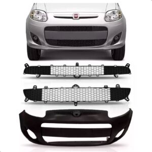 Kit Envolvente Palio Attractive 2012 A 2017 Com Grades Preta São Paulo Acessórios