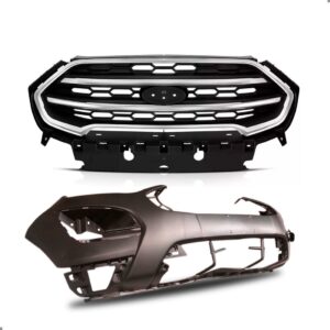 Kit Parachoque E Grade Ecosport 2018 A 2021 Friso Cromado Preto