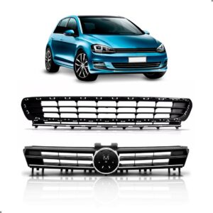 Kit Grades Golf Tsi Friso Cromado 2014 2015 2016 2017 Preto