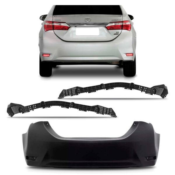 Kit Envolvente Traseiro Corolla 2014 A 2019 1a Linha