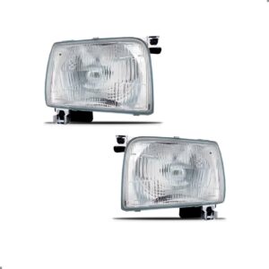 Kit Frente Para Frontier 1998 A 2002 Grade Com Farois Preto