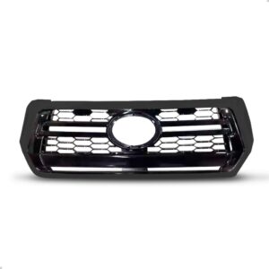 Kit Grade Radiador + Moldura Milha Hilux 2018 A 2020 Preto