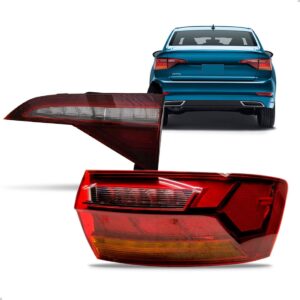 Jogo Sinaleira Jetta 2019 A 2024 L. Direito Canto E Tampa Vermelho