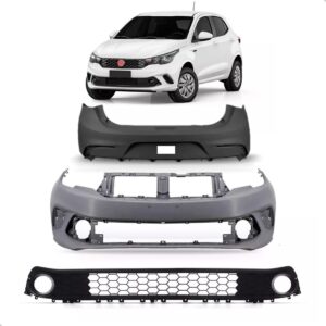 Kit Envolvente Argo 2017 A 2024 Dianteiro E Traseiro Spoiler Preto