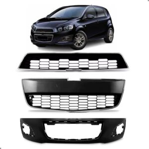 Parachoque Dianteiro Completo Sonic 2010 2011 2012 2013 2014 Preto