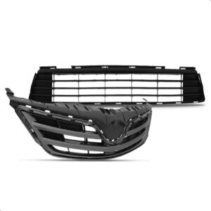 Kit Grade Corolla 2012 2013 + Moldura + Emblema Preto