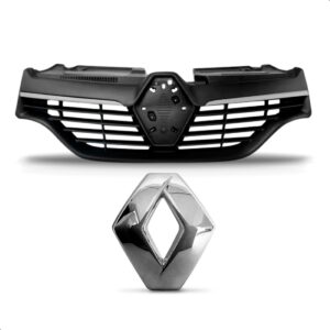 Tela Frontal Com Emblema Sandero 2014 A 2019 Friso Cromado Fosco