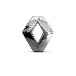 Tela Frontal Com Emblema Sandero 2014 A 2019 Friso Cromado Fosco