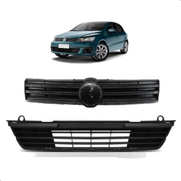 Par De Grade Gol Voyage G7 2016 17 2018 Superior E Inferior Plástico