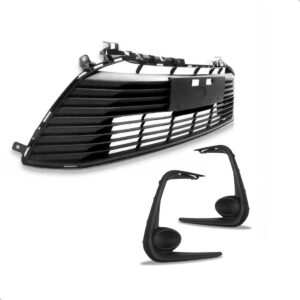 Kit Grade Superior Central + Laterias Corolla 2020 Até 2024 - Preto Cromado