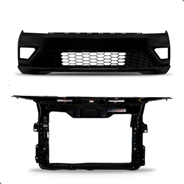 Kit Parachoque E Painel Para Gol G8 2018 A 2023 1a Linha  Preto