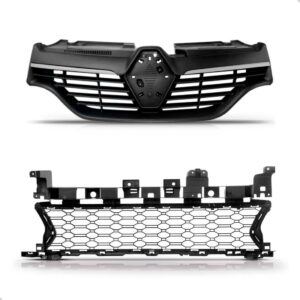 Kit Grade Superior E Inferior Sandero 2015 A 2019 Preto