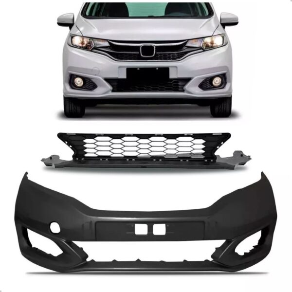 Envolvente Para Honda Fit 2018 A 2021 Com Grade 1a Linha  Preto