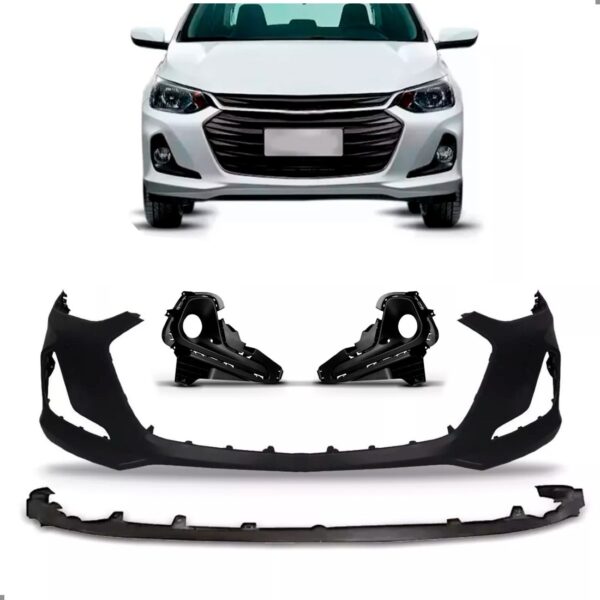 Parachoque Dianteiro Para Onix 2020 A 2025 C/saia 1a Linha  Preto