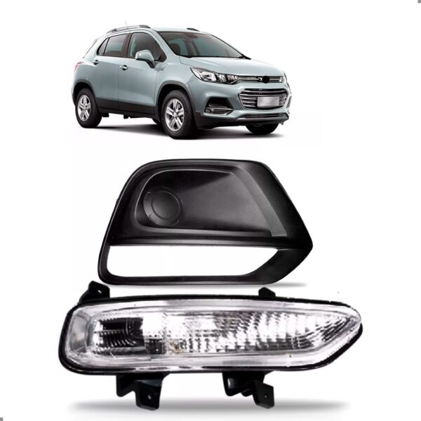 Farol Milha Drl E Moldura Para Tracker 2017 A 2020 Direito Preto Esquerdo