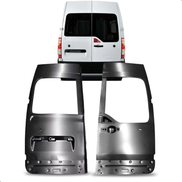 Par Porta Traseira Master 2013 A 2022 Com Janela Teto Alto Preto