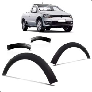 Kit Moldura Paralama Pchoque Diant Saveiro G5 G6 2010 A 2016