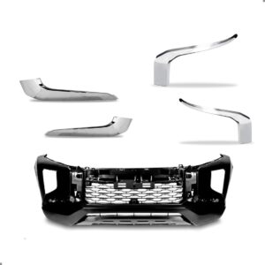 Kit Envolvente Para L200 Triton 2021 A 2024 C/ Grade Frisos Preto