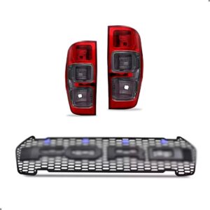 Kit Grade E Sinaleiras Para Ford Ranger 2017 2018 2019 Preto