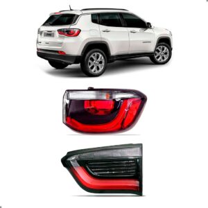 Par Sinaleira P/ Jeep Compass 17 A 21 Canto E Tampa Direito Direito/passageiro Vermelho