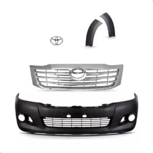 Kit Envolvente Para Hilux Pickup 2012 A 2015 Com Grades Preto