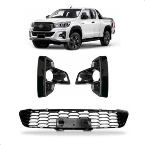 Kit Grades Pickup Hilux 2018 2019 2020 Inferior E Central Plástico