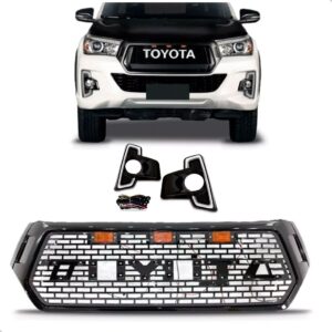 Kit Grades Para Hilux 2018 A 2020 Modelo Sport Com Led Brilhante