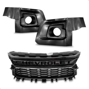 Kit Grades Parachoque S10 2021 A 2024 Trailblazer C/ Escrita Preto