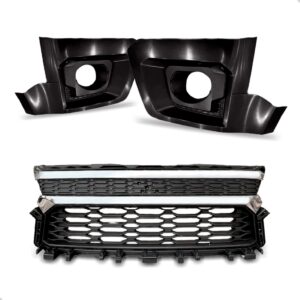 Kit Grades Parachoque S10 2021 A 2024 Trailblazer S/ Emblema Preto