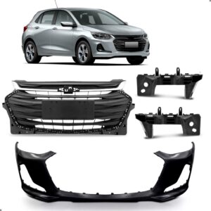 Kit Envolvente E Grade Onix 2020 A 2024 Com Guias Novo Preto