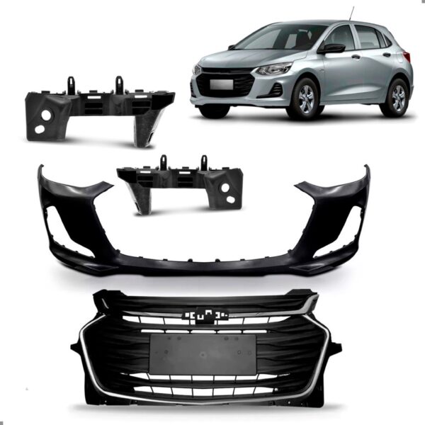 Kit Envolvente Onix 2020 2021 2022 2023 2024 2025 C/grade Preto