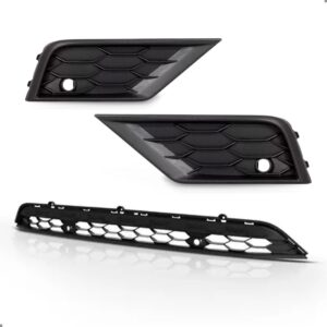 Kit Jogo Grade Para Tiguan 2018 19 20 2021 Central E Lateral Preto